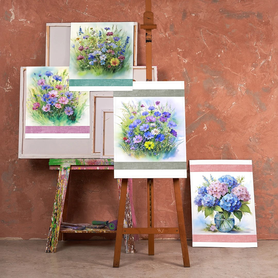 Set di 6 strofinacci con stampa digitale art. Tiffany 23 - Vingi