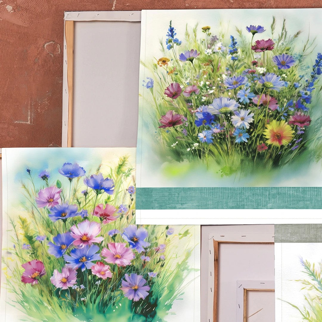 Set di 6 strofinacci con stampa digitale art. Tiffany 23 - Vingi