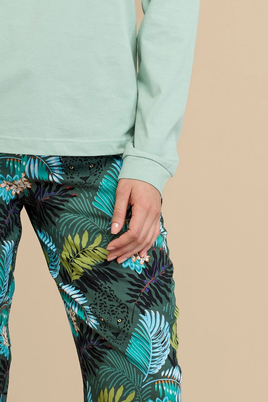 Pigiama donna lungo Tropical art. FA9025 - Noidinotte