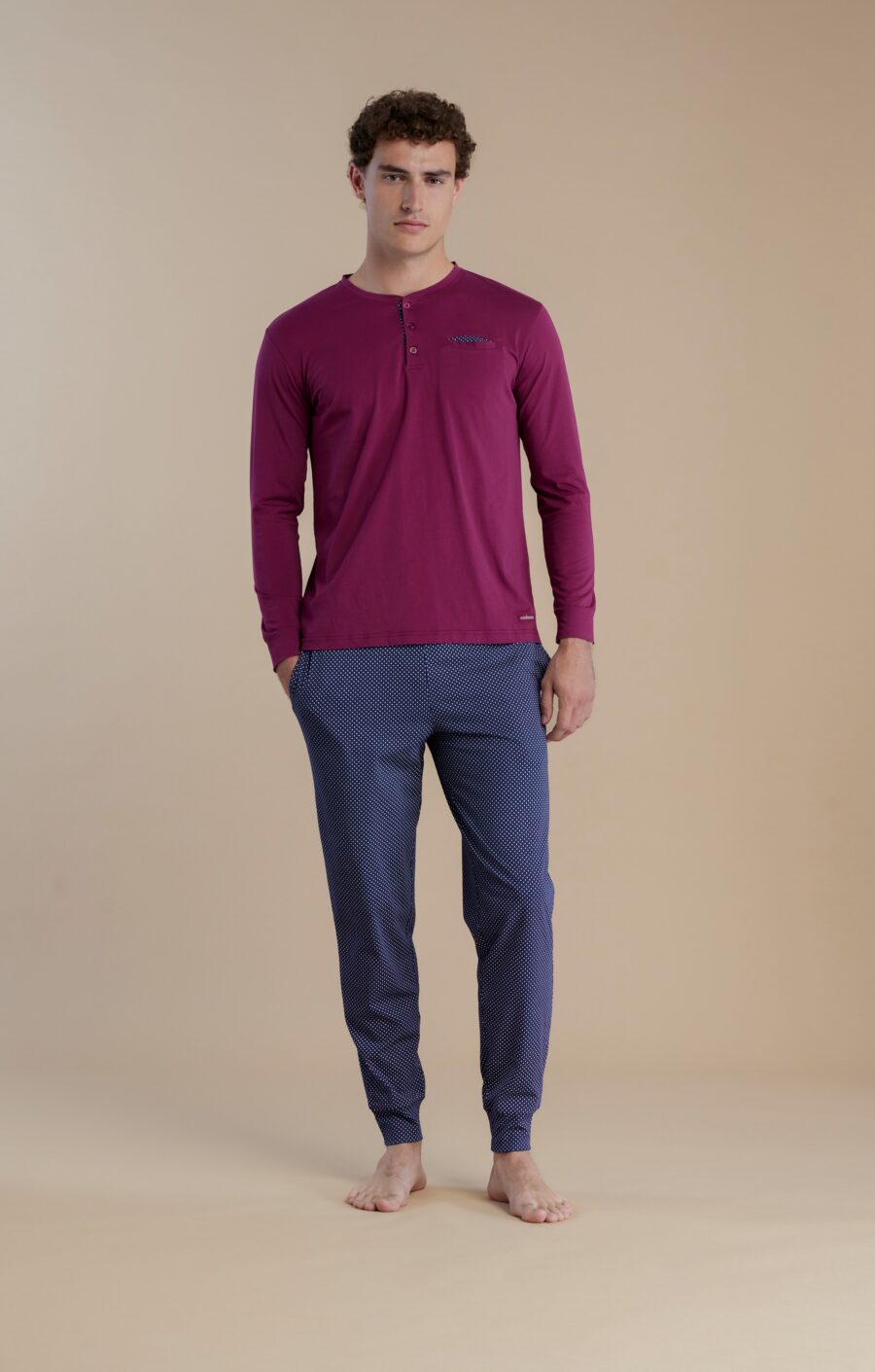 Pigiama uomo lungo dot art. FC3025 - Noidinotte