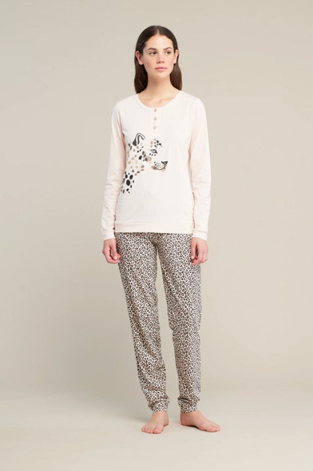 Pigiama donna lungo Maculato art. FA8541 - Noidinotte