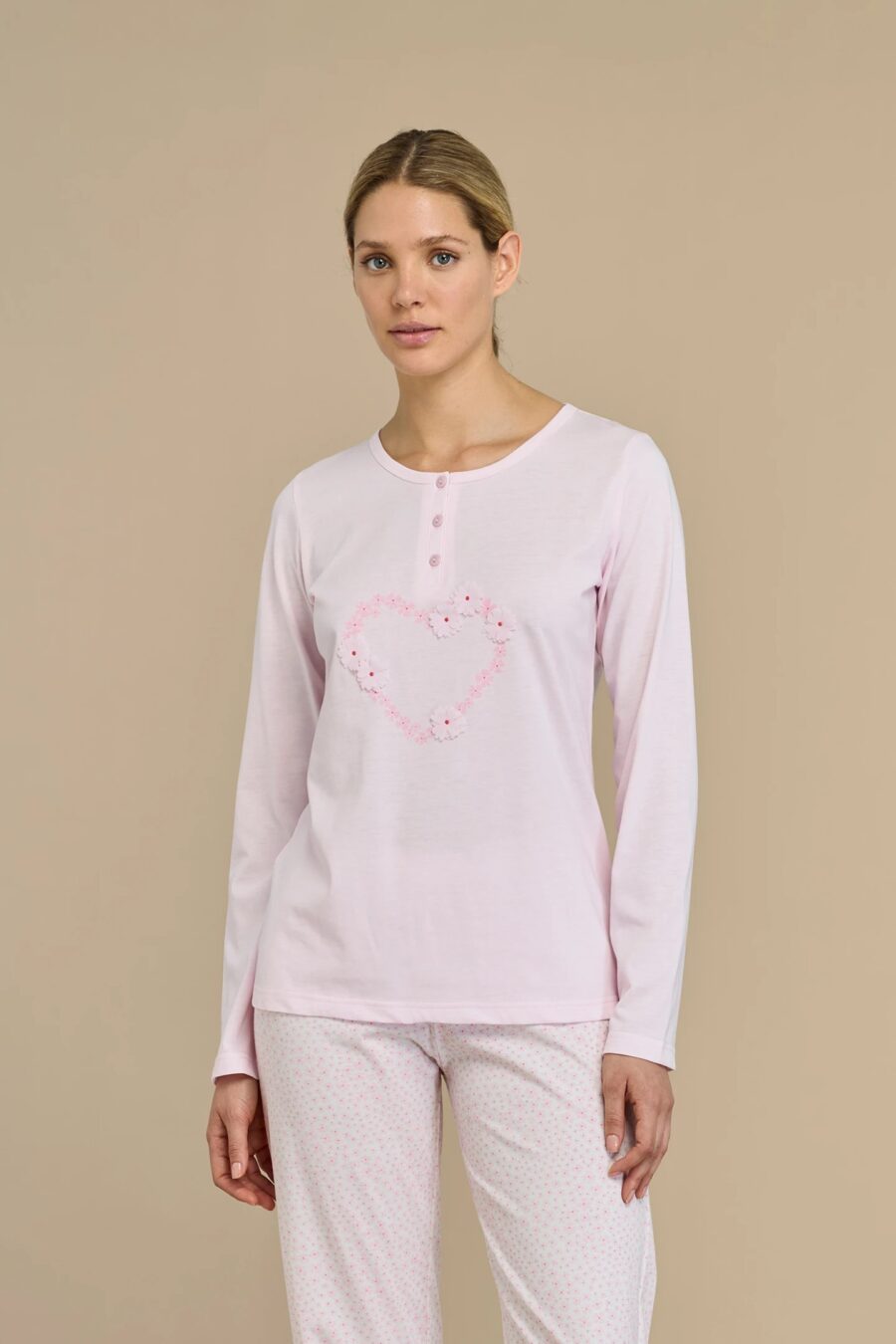 Pigiama donna lungo Violet art. FA9013 - Noidinotte