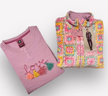 Pigiama donna 3 pezzi folk art. LE1089 - Noidinotte