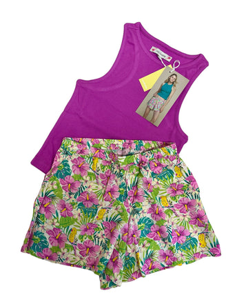 Completo donna Floreale art. LE1133 magenta - Noidinotte