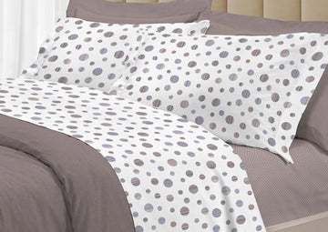 Completo lenzuola art. Dandy tortora - 30Ventisette