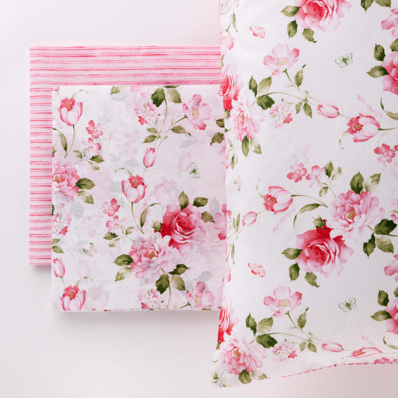 Completo lenzuola art. Miriam pink - Linea Oro