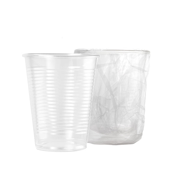 Bicchiere da 200 ml in plastica imbustato singolarmente Set 400 pz - Leone