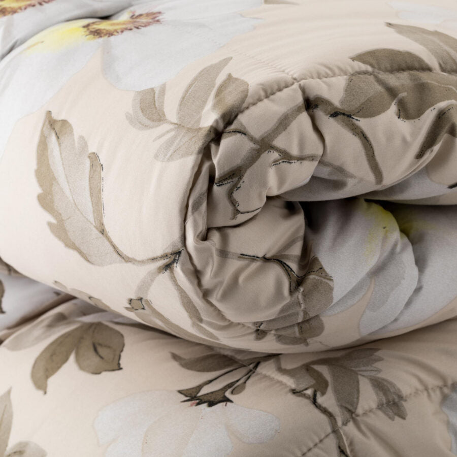 Trapunta in microfibra double face art. Cleris panna - Linea Oro