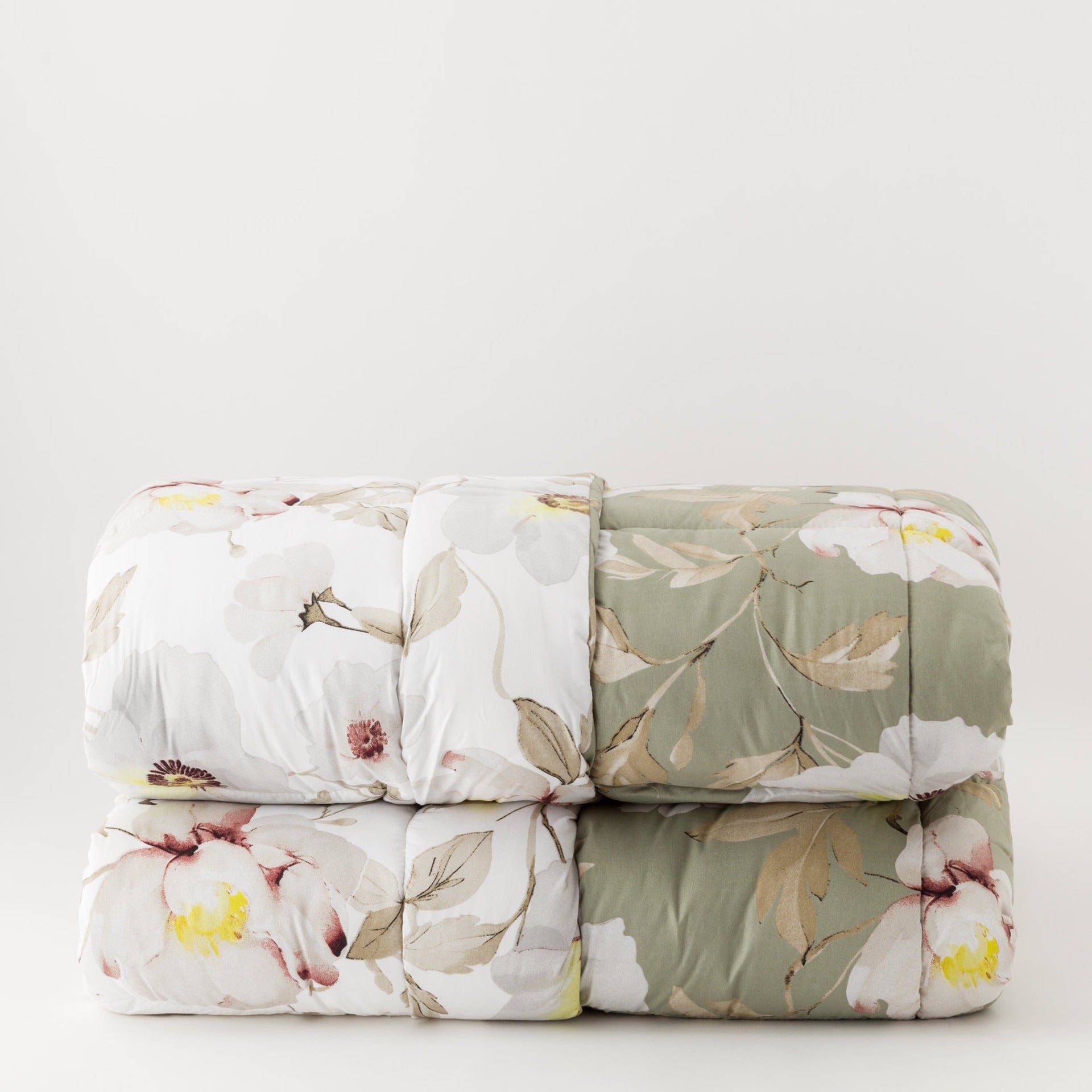 Trapunta in microfibra double face art. Cleris salvia - Linea Oro