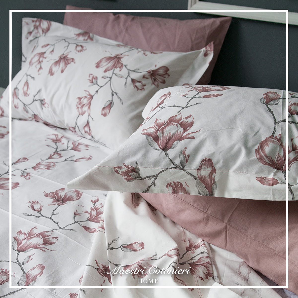 Completo lenzuola art. Martina rosa - Maestri Cotonieri