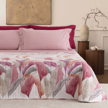 Copriletto trapuntato art. NIDA Pink - Linea Oro