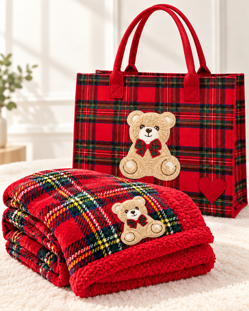 Plaid arredo tartan con borsa art. Buzzy - Irge