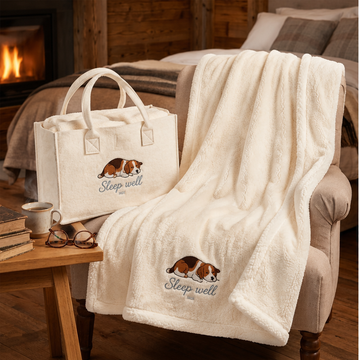 Plaid arredo con borsa art. Sleeping dog - Irge