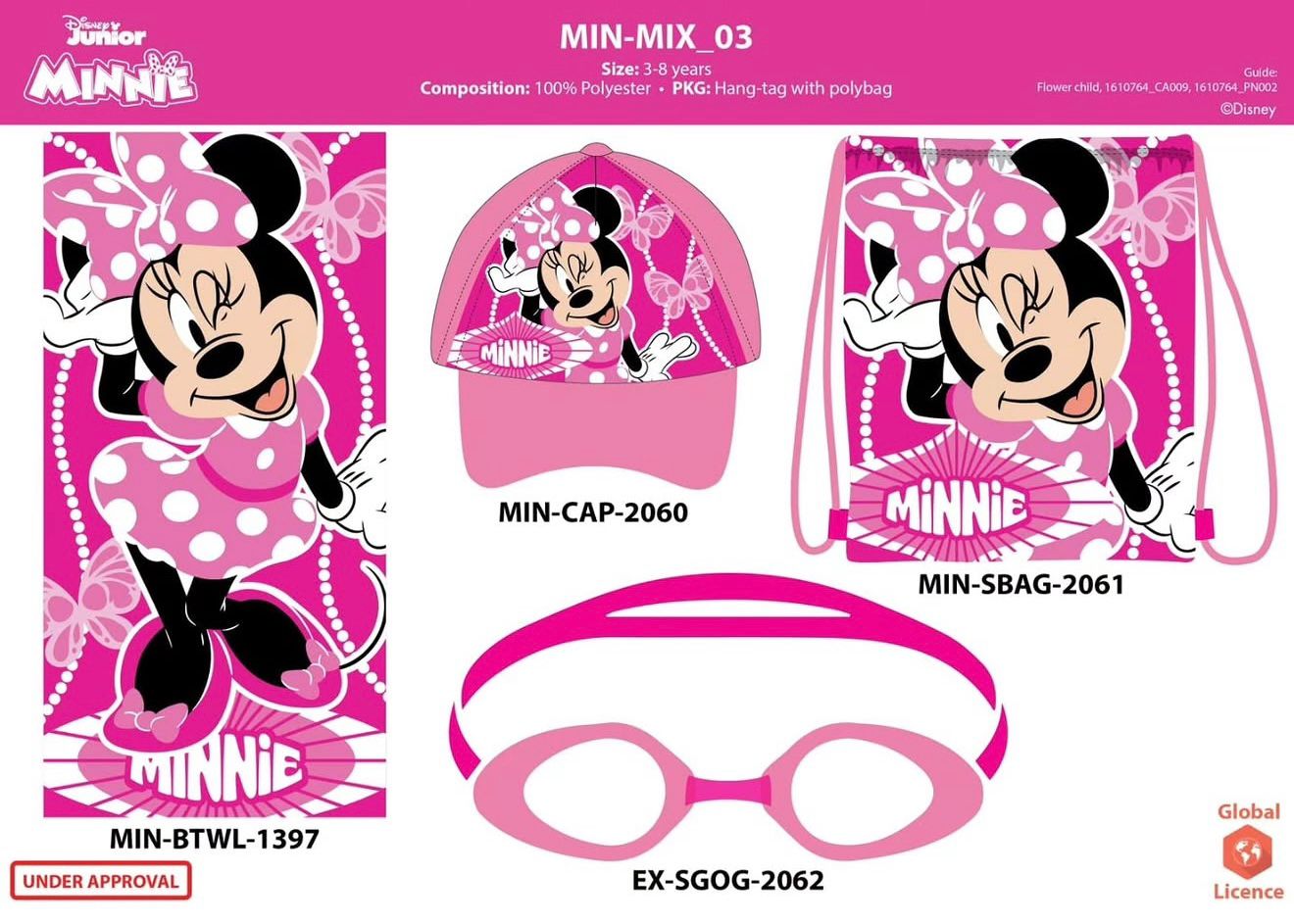 Set mare 4 pezzi art. Minnie Disney