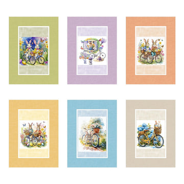 Set di 6 strofinacci con stampa digitale art. Pasqua Tiffany 9 - Vingi