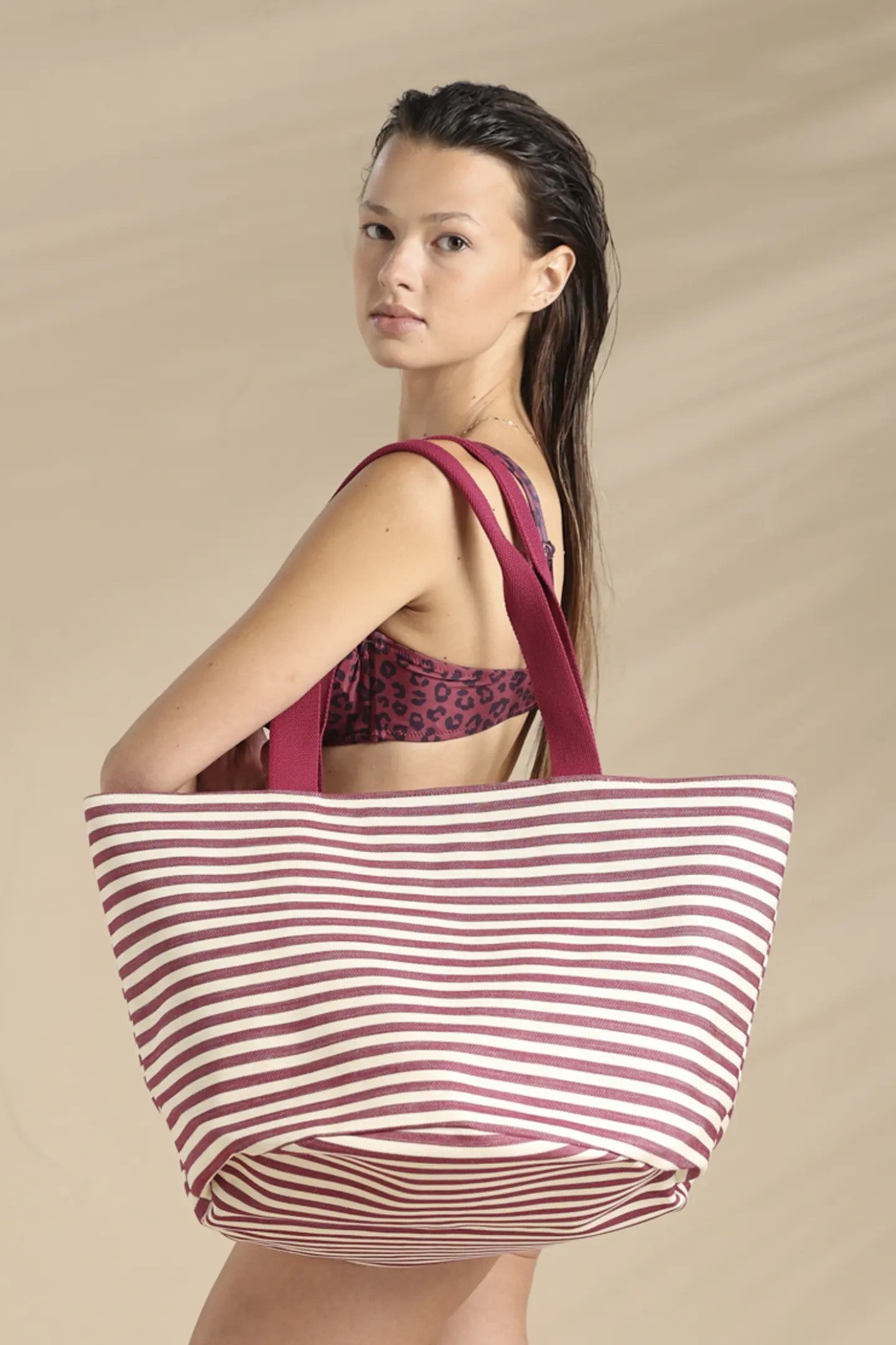 Borsa in tessuto riga art. TR1483 - Noidinotte