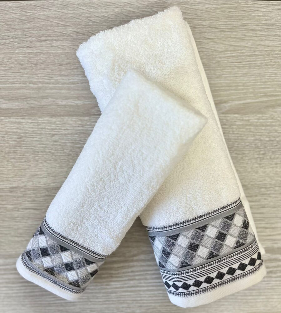 Asciugamani in spugna 1+1 art. Oleron - Pierre Cardin