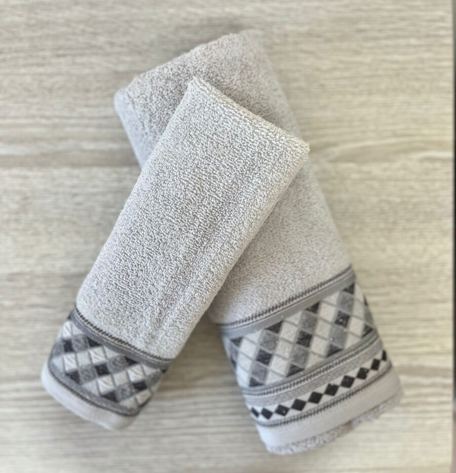 Asciugamani in spugna 1+1 art. Oleron - Pierre Cardin