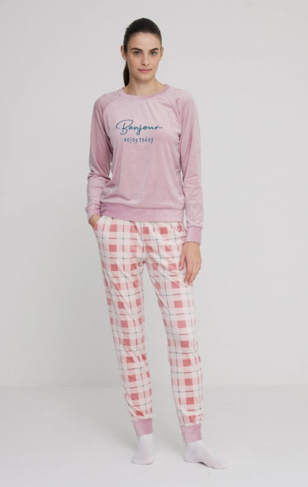 Completo donna ciniglia new berry art. FA8448 - Noidinotte