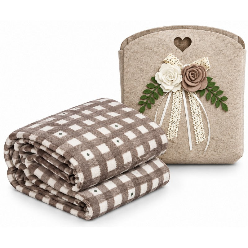 Plaid arredo con borsa art. Nerva - Fancy Home