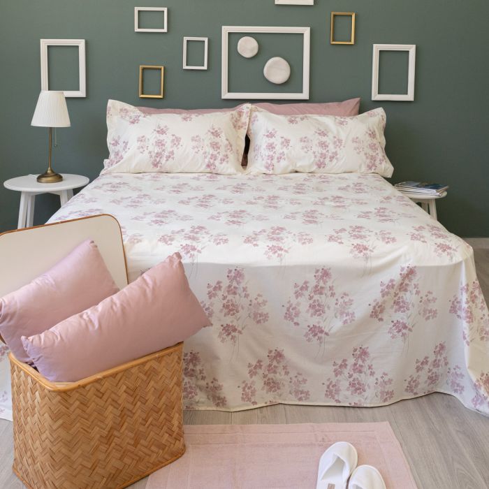 Completo lenzuola art. Amsterdam Pink - Maestri Cotonieri