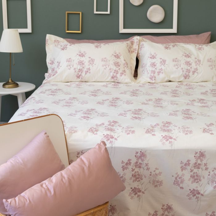 Completo lenzuola art. Amsterdam Pink - Maestri Cotonieri