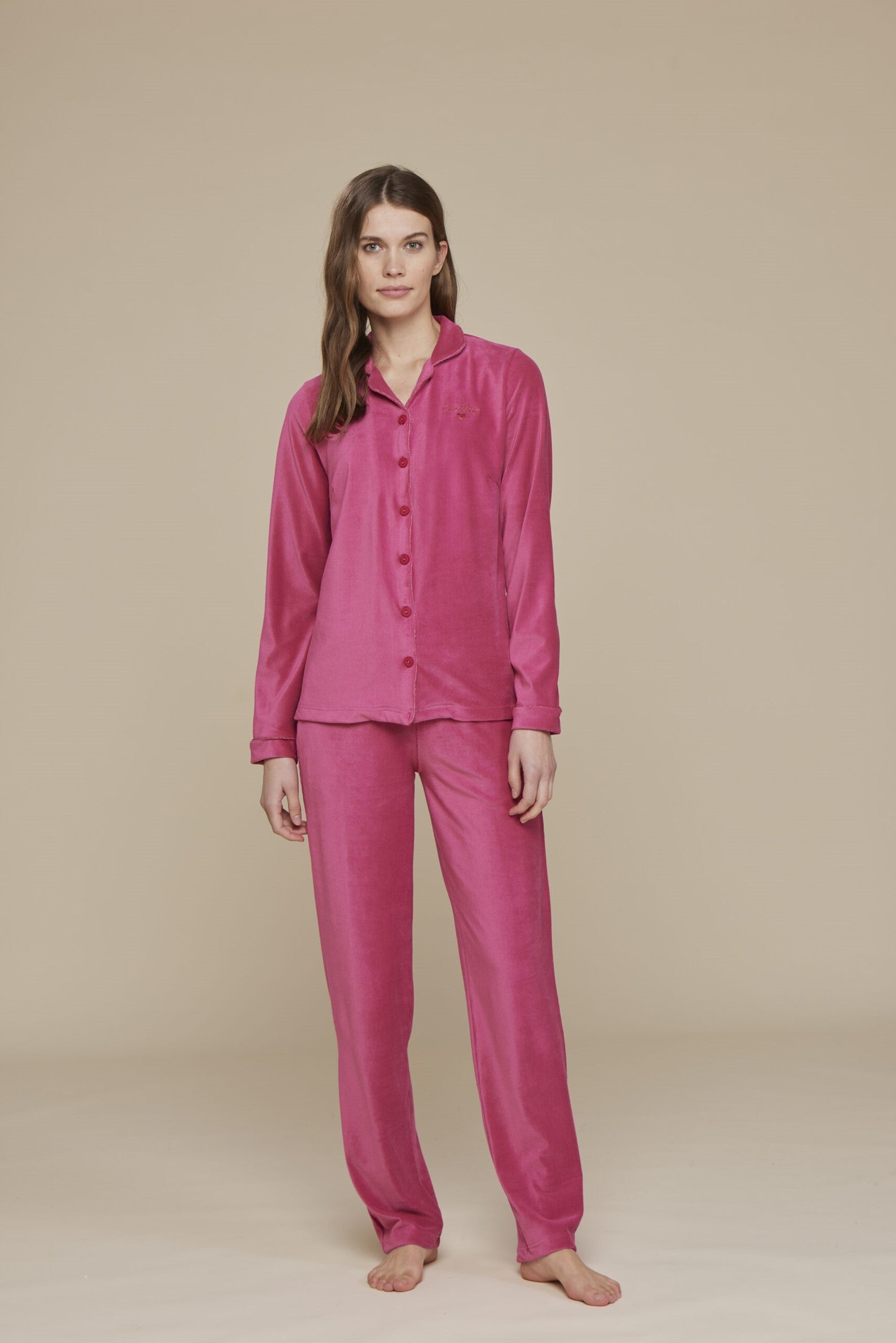 Pigiama donna ciniglia love sleep art. FA8450 - Noidinotte
