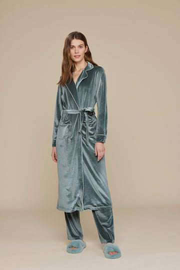 Vestaglia ciniglia velvet long art. GE2644 - Noidinotte