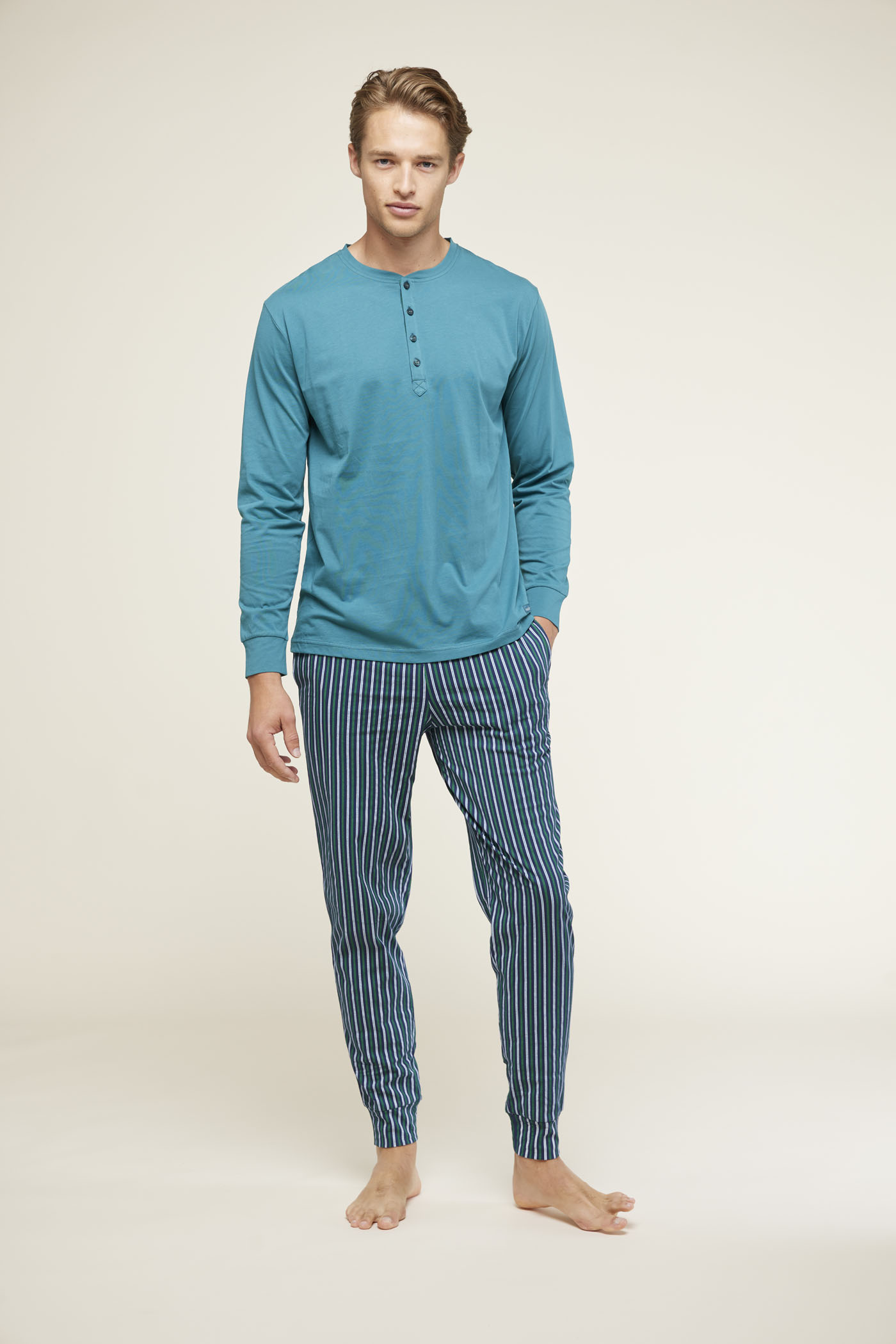 Pigiama uomo lungo stripes FC2823 Noidinotte Di Lauro