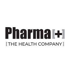 logo pharmapiu in nero su sfondo bianco